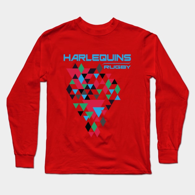 Harlequins Rugby Home Team Twickenham Long Sleeve T-Shirt by CGD